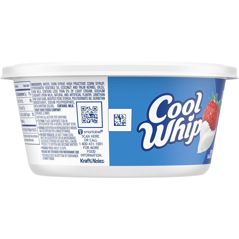 Cool Whip Original Whipped Cream Topping, 8 Oz Tub