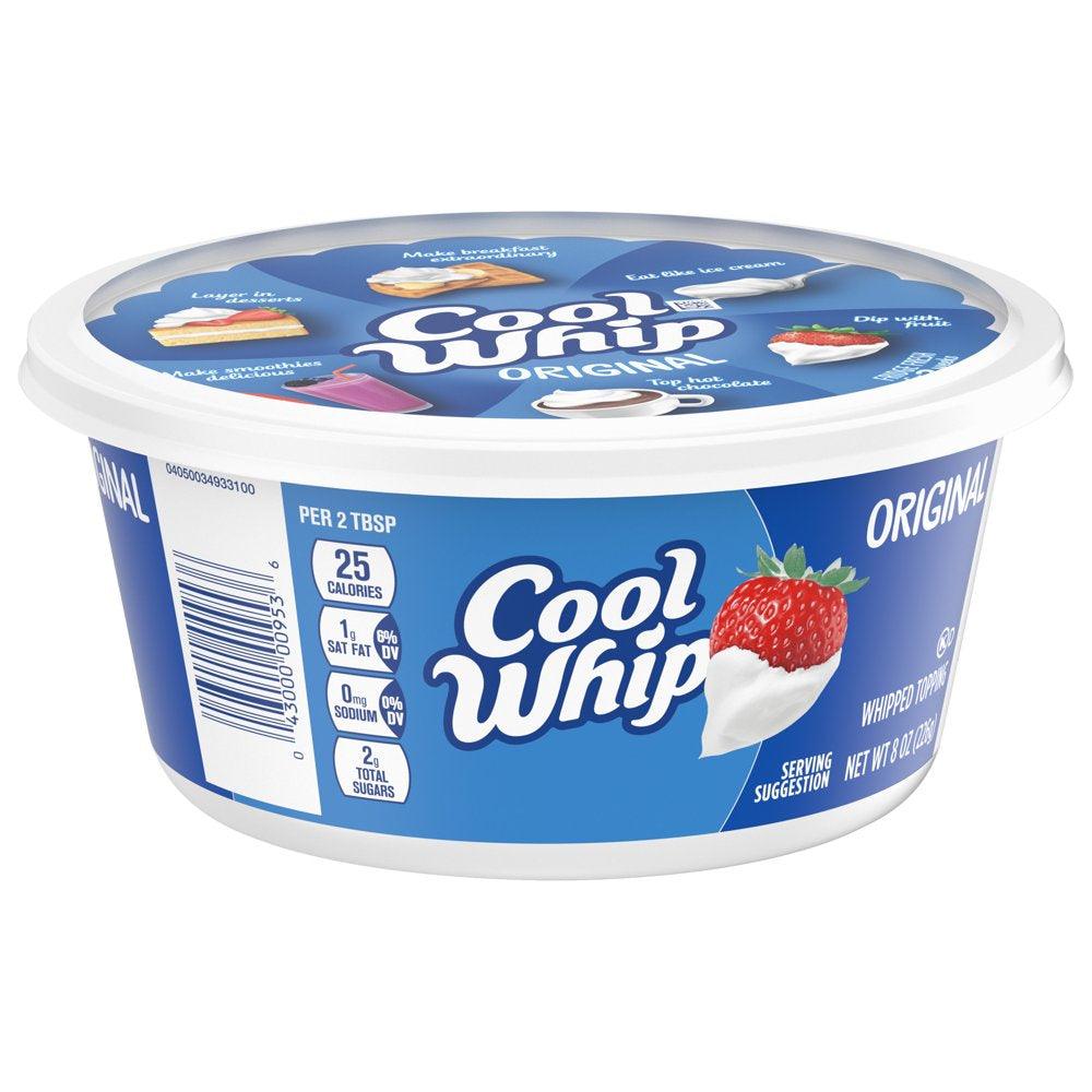 Cool Whip Original Whipped Cream Topping, 8 Oz Tub