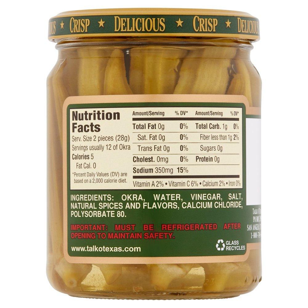 Crisp Hot Okra Pickles, 16 Fl Oz