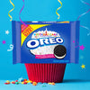 OREO Birthday Cake Chocolate Sandwich Cookies, Family Size, 17 Oz