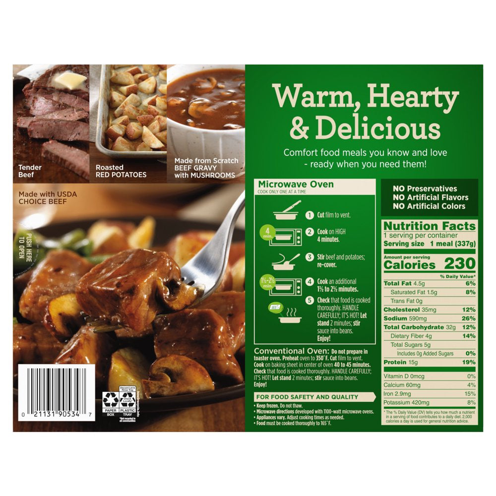 Marie Callender'S Steak & Roasted Potatoes, Frozen Meal, 11.9 Oz (Frozen)