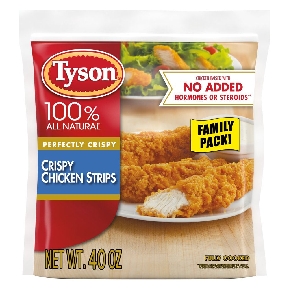 Tyson Perfectly Crispy Chicken Strips, 2.5 Lb Bag (Frozen)