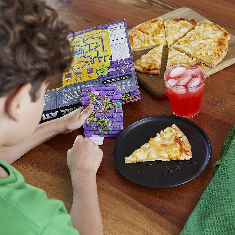 Teenage Mutant Ninja Turtles Mac Attack Pizza, Turtle Shell Pattern Crust, Cheddar Cheese Alfredo Sauce 19.35 Oz (Frozen)