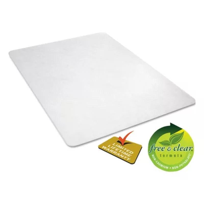 Deflecto Economat All Day Use Chair Mat for Hard Floors, 45 X 53