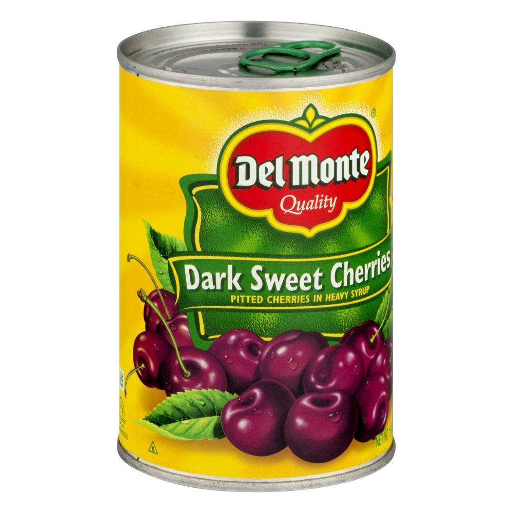 Del Monte Canned Dark Sweet Pitted Cherries, Heavy Syrup, 15 Oz Can