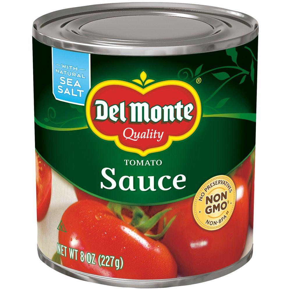 Del Monte Canned Tomato Sauce, 8 Oz Can