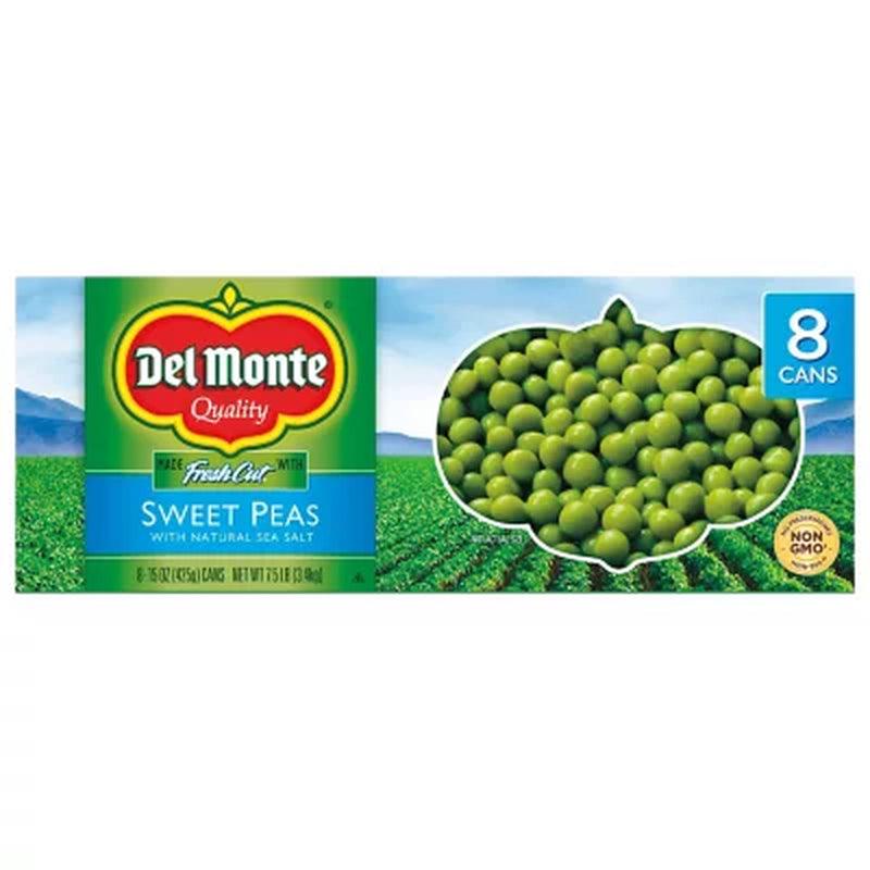 Del Monte Fresh Cut Sweet Peas (15 Oz., 8 Pk.)