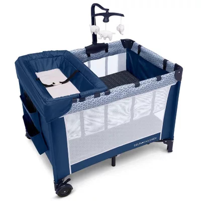 Delta Children LX Deluxe Portable Baby Play Yard, Midnight