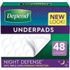 Depend Disposable Waterproof Bed Pads, Overnight Absorbency (48 Ct.)