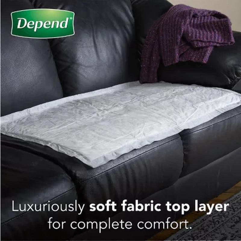 Depend Disposable Waterproof Bed Pads, Overnight Absorbency (48 Ct.)