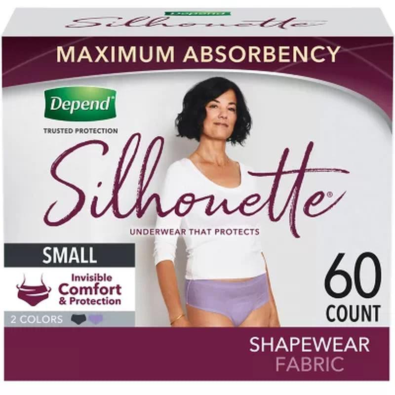 Depend Silhouette Incontinence Underwear for Women, Maximum Absorbency (Choose Your Size)