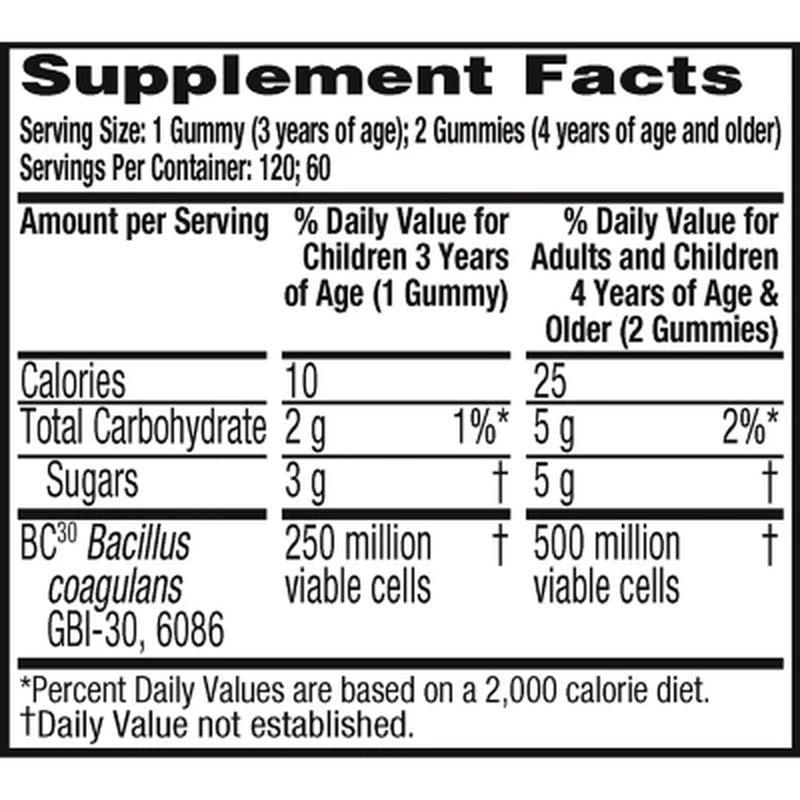 Digestive Advantage Daily Probiotic Gummies (120 Ct.)