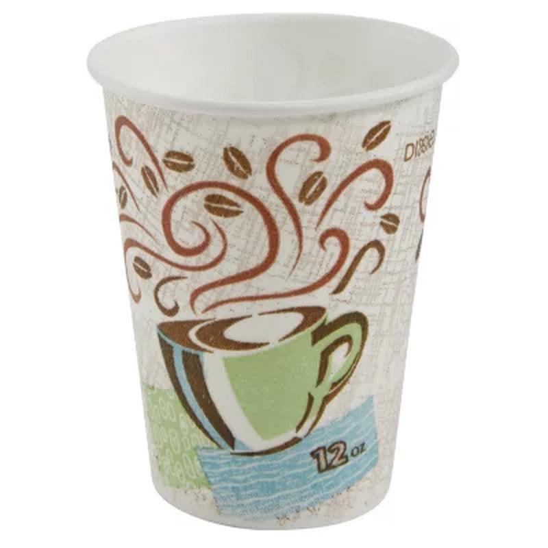 Dixie Perfectouch Insulated Hot/Cold Paper Cups, Coffee Haze (Choose Count & Size)