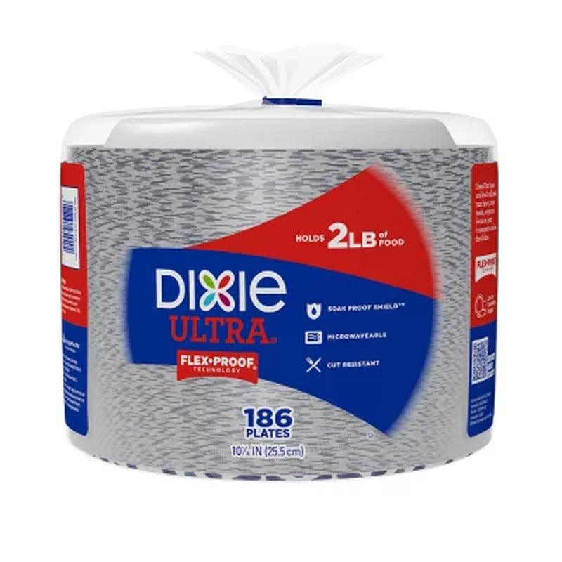 Dixie Ultra Heavyweight Dinner Paper Plates (10", 186 Ct.)