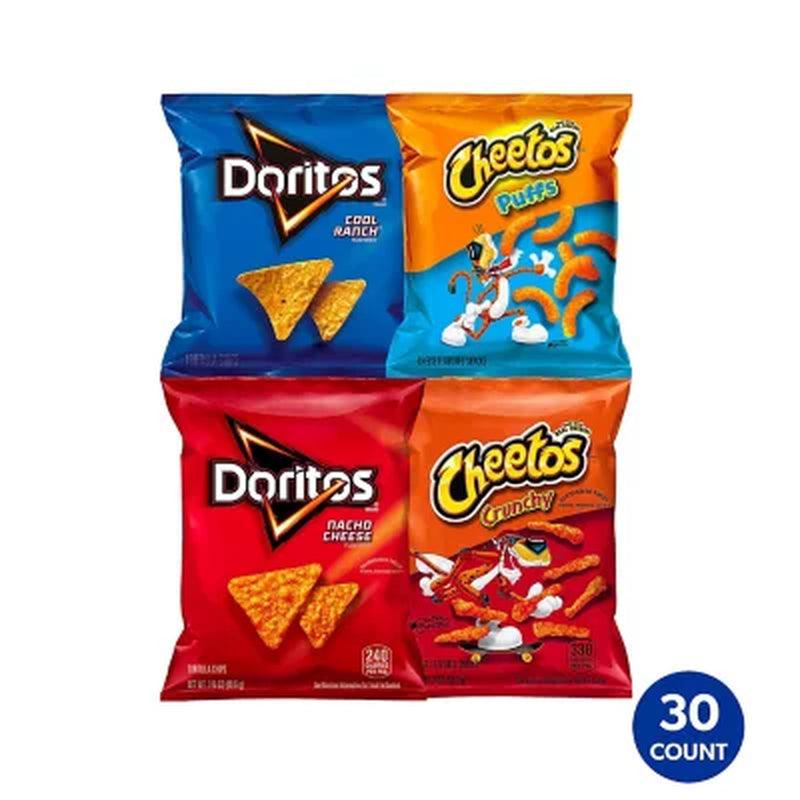 Doritos and Cheetos Mix Snacks Variety Pack (30 Pk.)