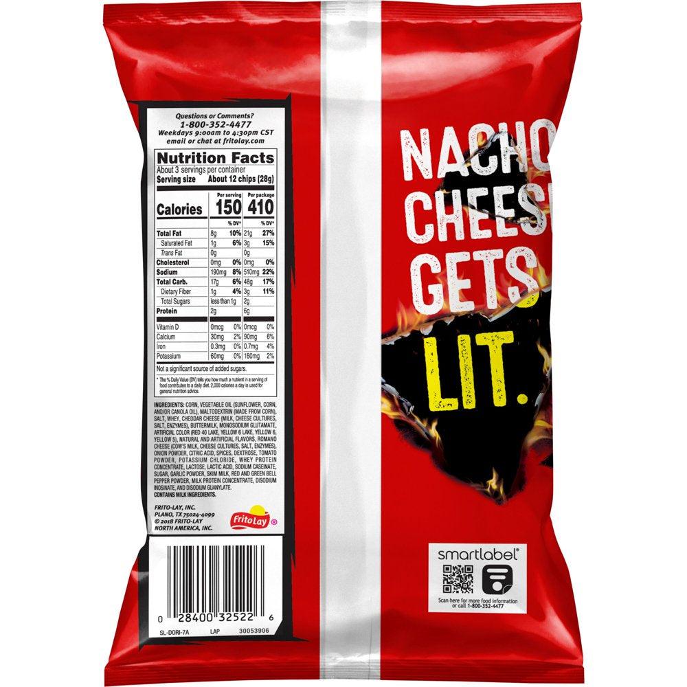 Doritos Flamin' Hot Nacho Flavored Tortilla Chips, 2.75 Oz Bag