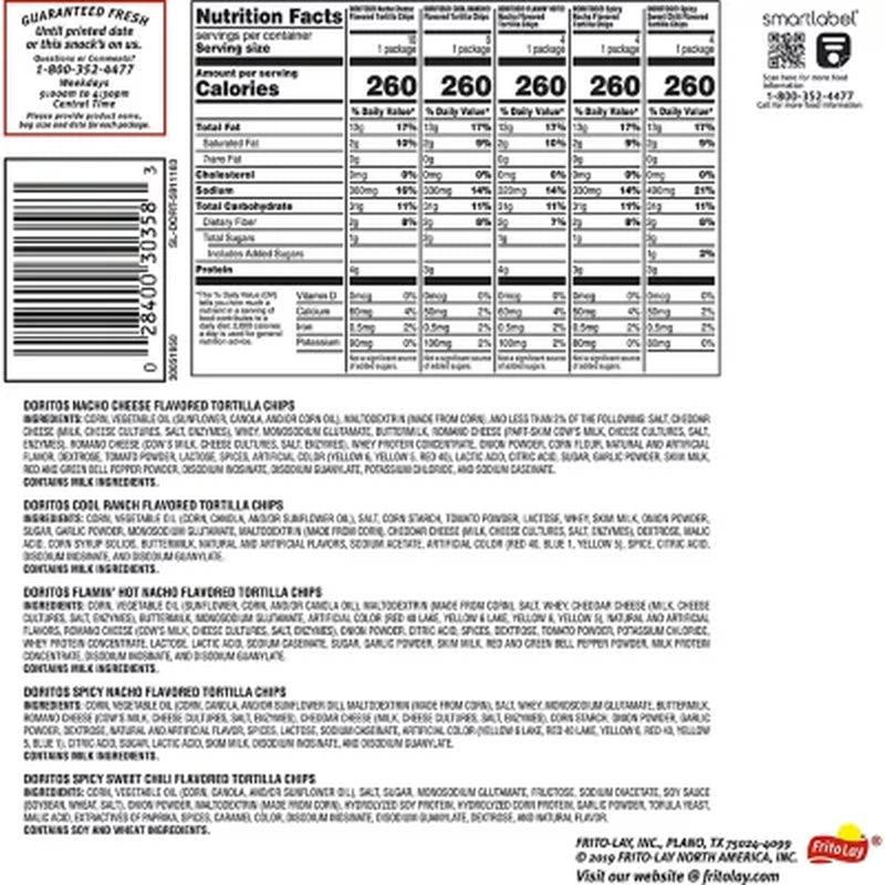 Doritos Mix Variety Pack Tortilla Chips (30 Ct.)