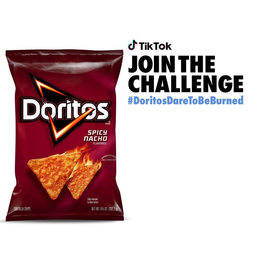 Doritos Spicy Nacho Flavored Tortilla Chips, 9.25 Oz Bag