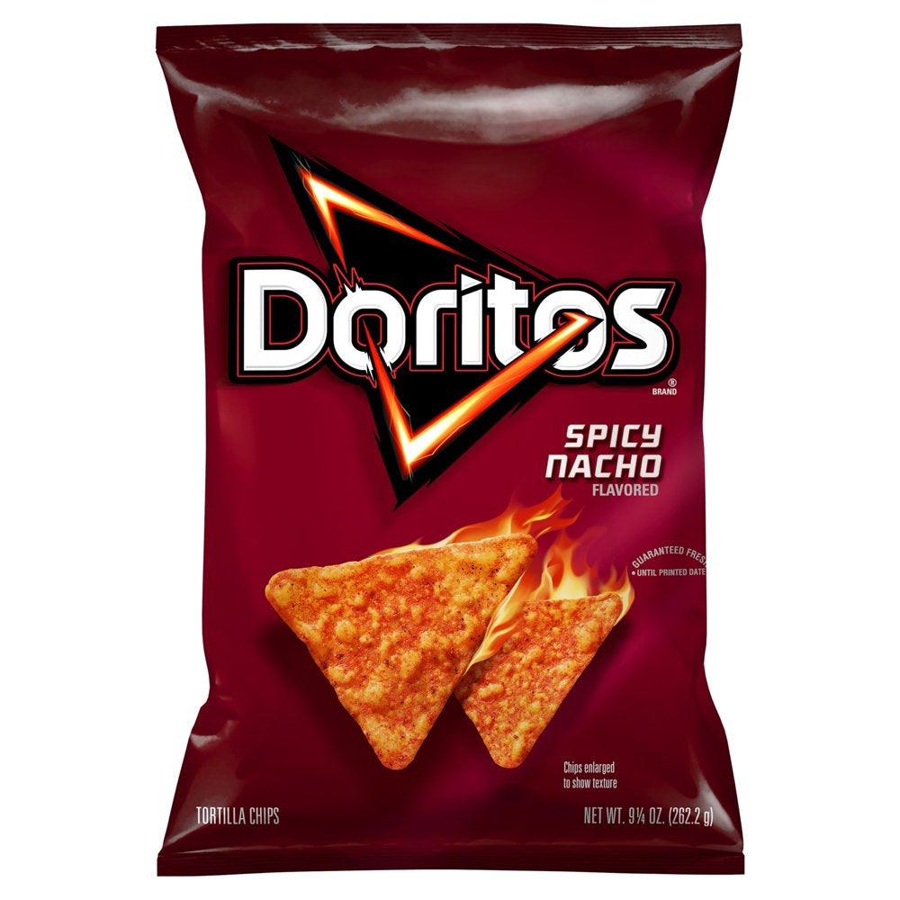 Doritos Spicy Nacho Flavored Tortilla Chips, 9.25 Oz Bag