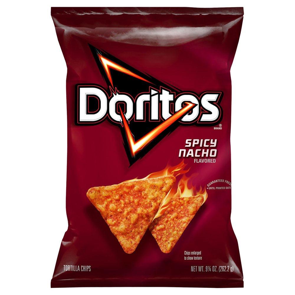 Doritos Spicy Nacho Flavored Tortilla Chips, 9.25 Oz Bag