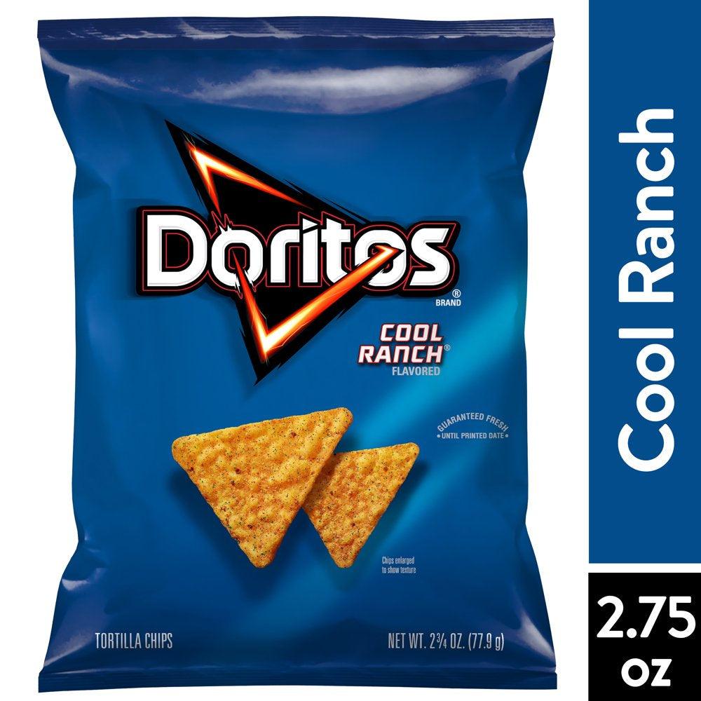 Doritos Tortilla Chips Cool Ranch Flavored 2.75 Oz