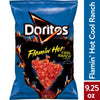 Doritos Tortilla Chips Flamin' Hot Cool Ranch Flavored, 9.25 Oz