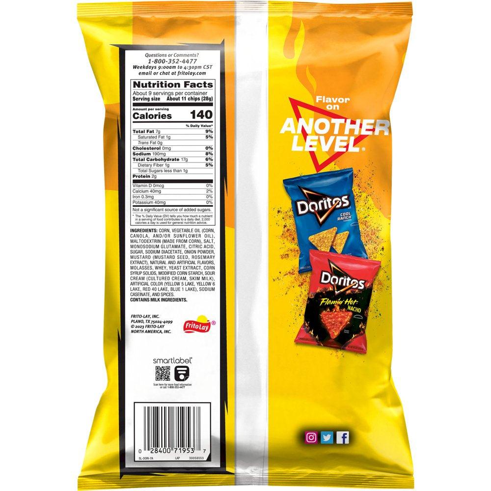 Doritos Tortilla Chips, Hot Mustard, 9.25 Oz Bag