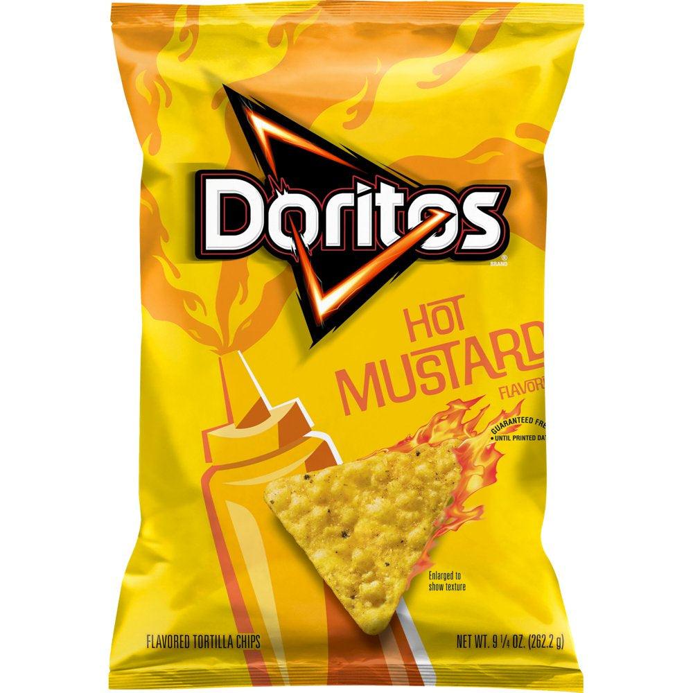 Doritos Tortilla Chips, Hot Mustard, 9.25 Oz Bag