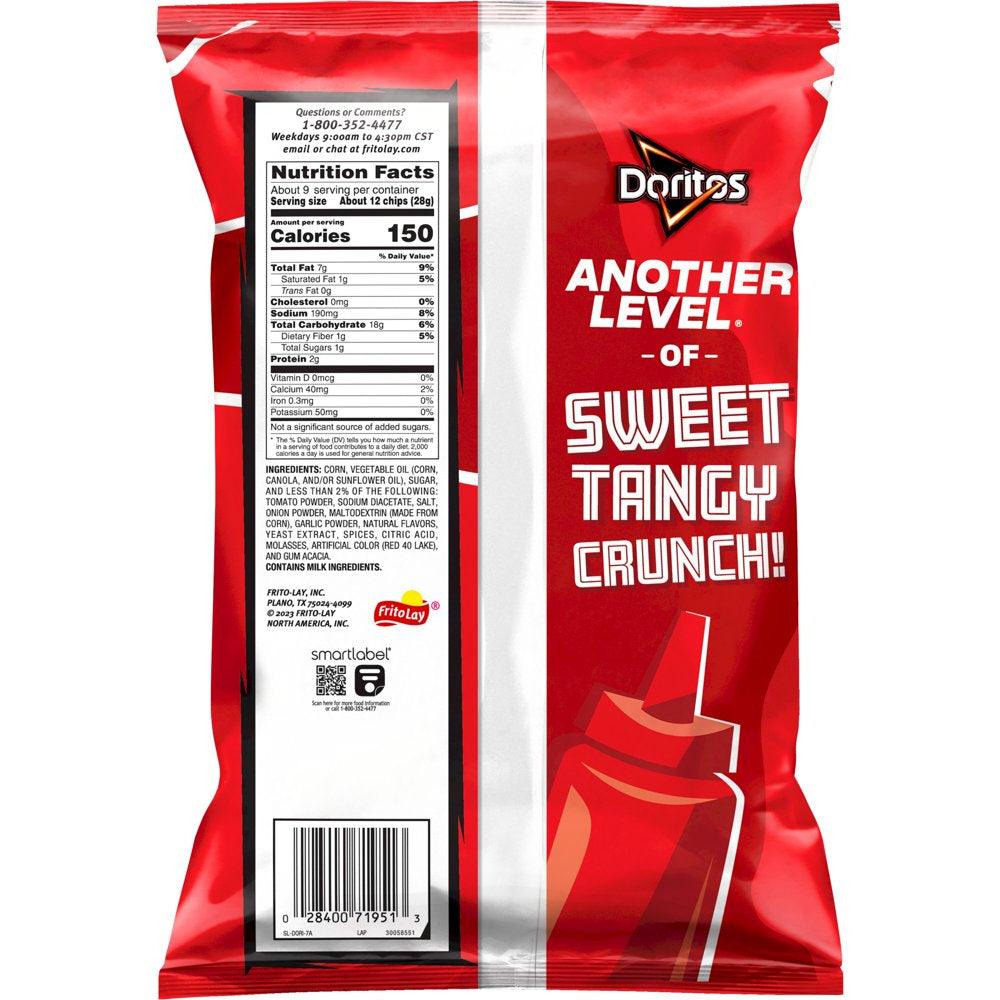 Doritos Tortilla Chips, Tangy Ketchup, 9.25 Oz Bag