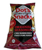 Dot'S Homestyle Snacks Original Seasoned Chicharrones Fried Pork Rinds, 4 Oz Snack Size Bag