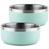 Double-Walled 2 Pk. Dog Bowl W/ Silicone Feet, 3 Cups (Choose Color)