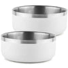 Double-Walled 2 Pk. Dog Bowl W/ Silicone Feet, 3 Cups (Choose Color)