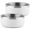 Double-Walled 2 Pk. Dog Bowl W/ Silicone Feet, 9 Cups (Choose Color)