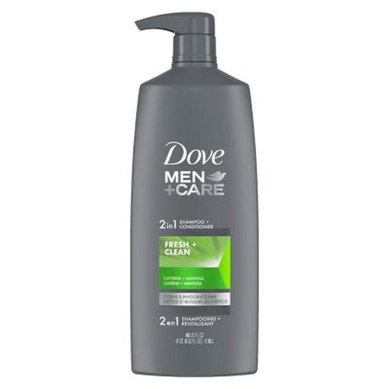 Dove Men+Care 2-In-1 Shampoo + Conditioner, Fresh & Clean (40 Fl. Oz.)