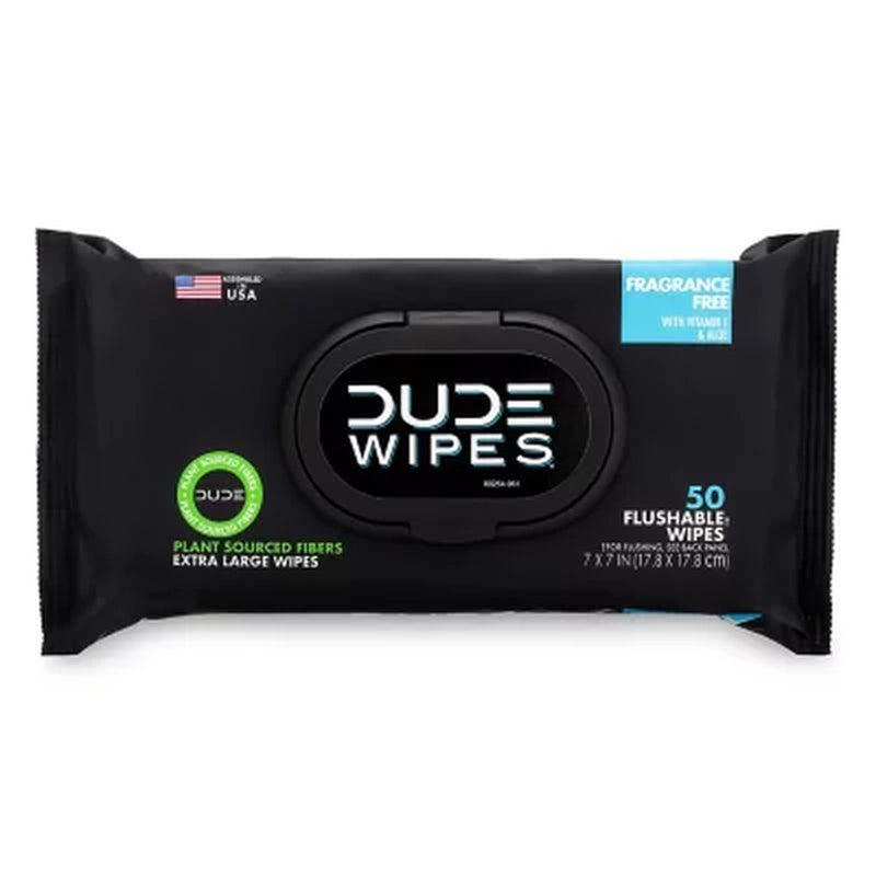 DUDE Wipes, Flushable Wipes, Extra Large, Fragrance-Free Wipes (400 Ct.)