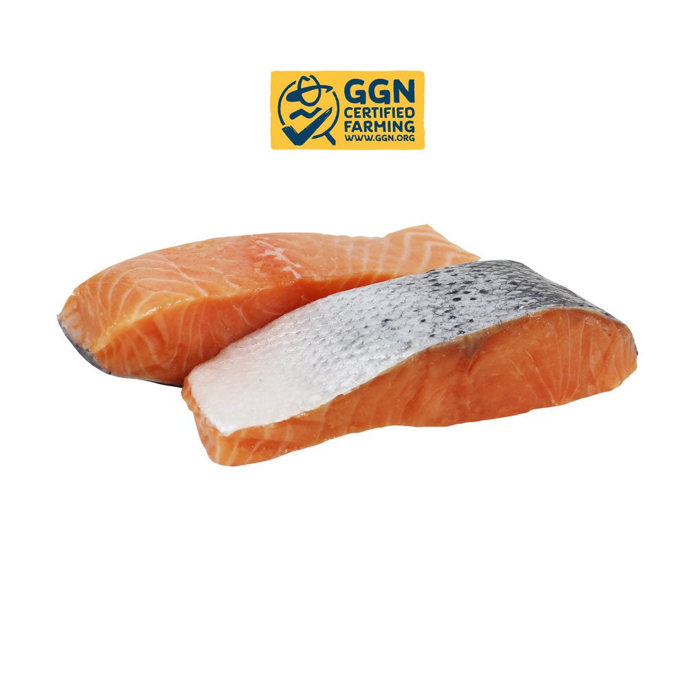 Great Value Skin on Atlantic Salmon Portions, 2 Lb (Frozen)