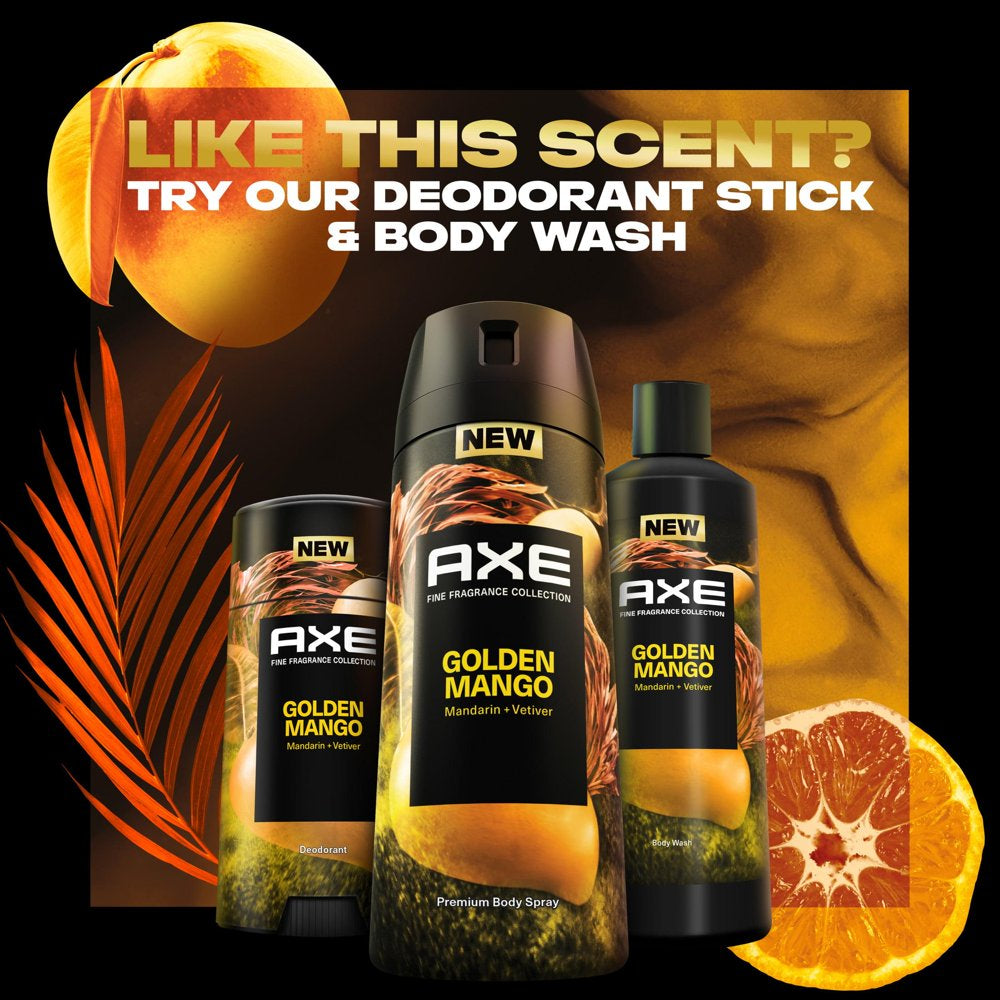 Axe Fine Fragrance Collection Men'S Deodorant Spray, Golden Mango Aluminum-Free, 4 Oz