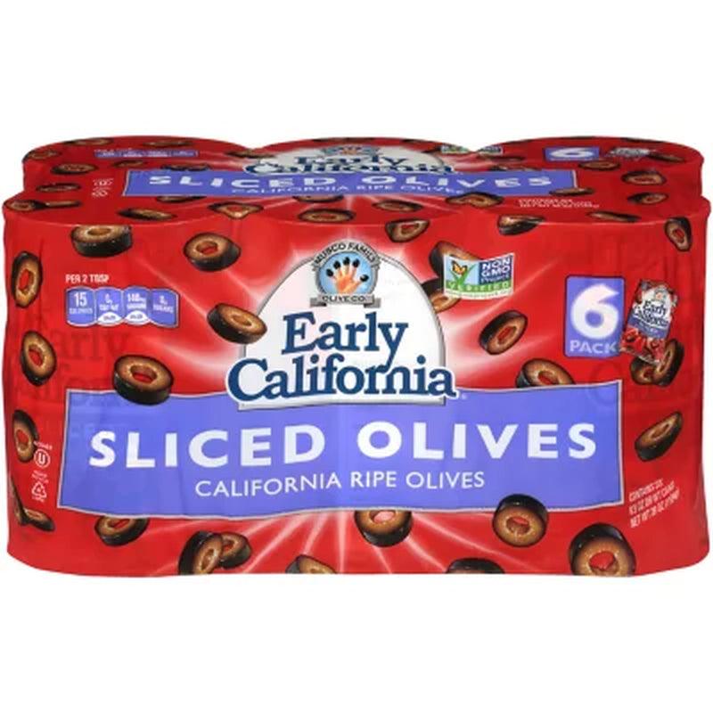 Early California Sliced Olives (6.5 Oz., 6 Pk.)