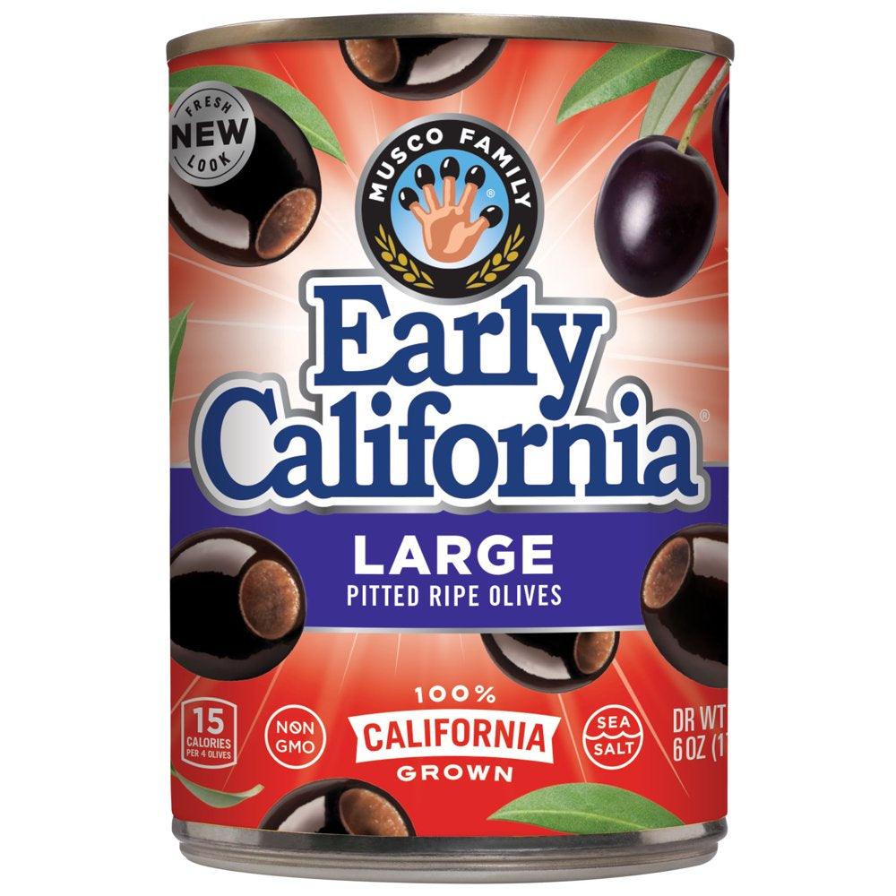 Early Californiaâ® Large Pitted California Ripe Olives 6 Oz. Can