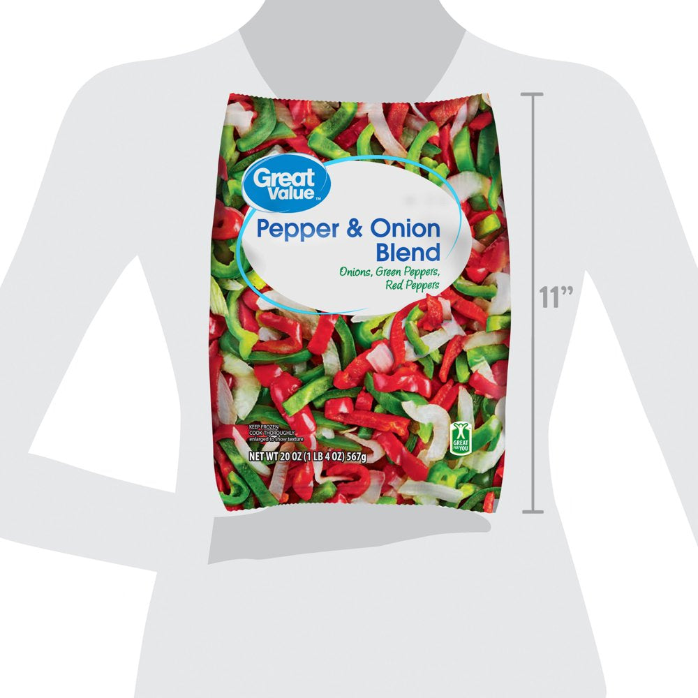 Great Value Frozen 20 Oz Pepper & Onion Blend 20 Oz