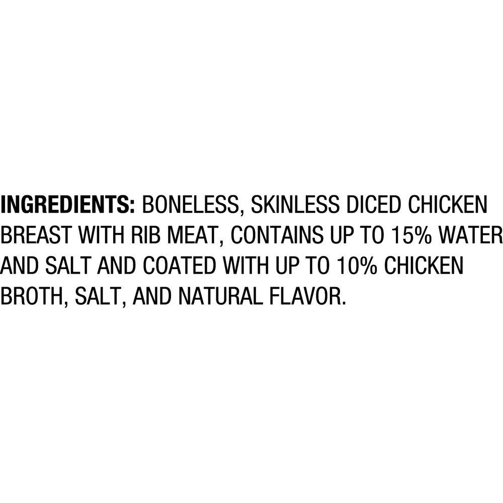 Great Value Boneless Skinless Diced Chicken Breast, 2 Lb (Frozen)