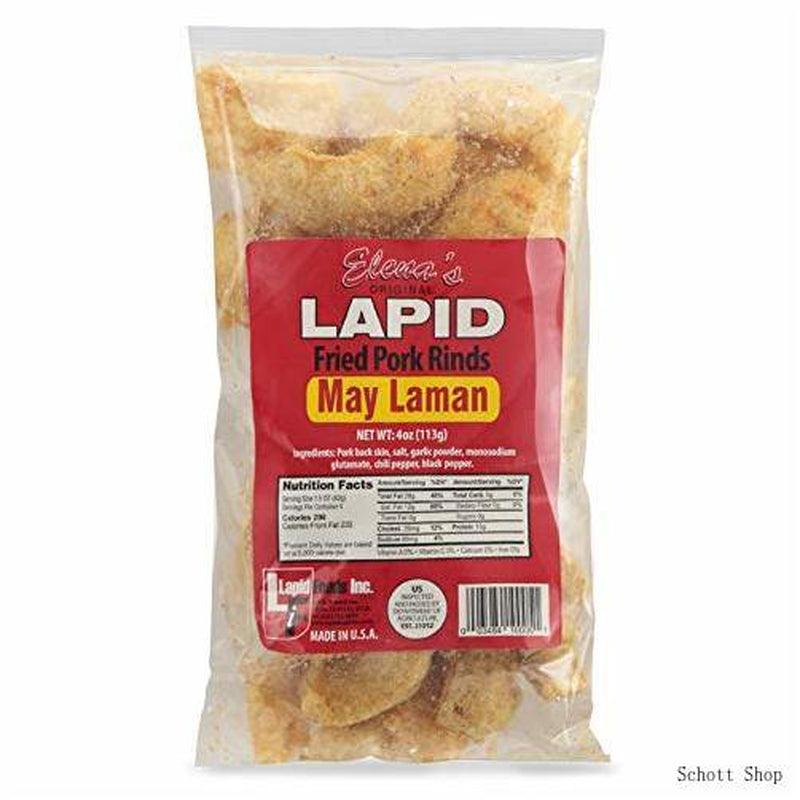 Elenas Lapid Fried Pork Rinds May Laman Flavor Pack of 2