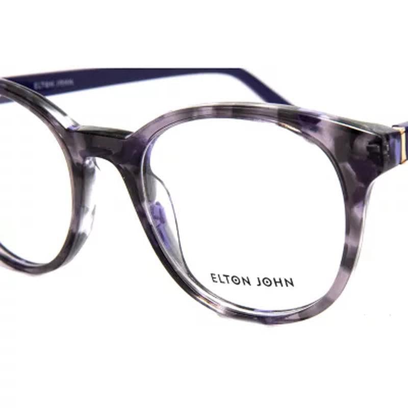 Elton John Eyewear, Dwight, Modified Oval Eyeglasses, Formative Years Collection