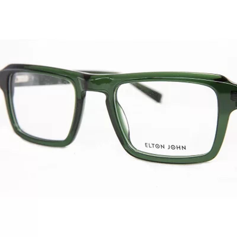 Elton John Eyewear, Icon, Rectangle Eyeglasses, Fame & Fortune Collection