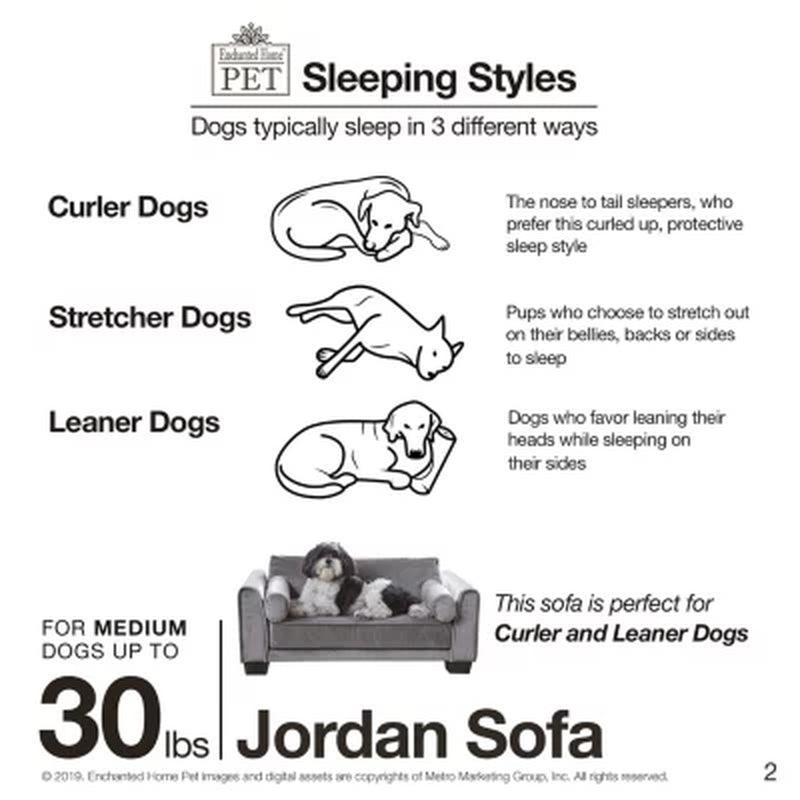 Enchanted Home Pet Jordan Pet Sofa, for Pets up to 30 Lbs.