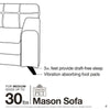 Enchanted Home Pet Mason Pet Sofa, for Pets up to 30 Lbs. (Gray)