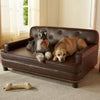 Enchanted Home Pet Pebble Brown Library Pet Sofa, Large Dogs up to 90 Lbs