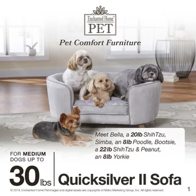 Enchanted Home Pet Quicksilver II Pet Sofa, for Pets up to 30 Lbs.