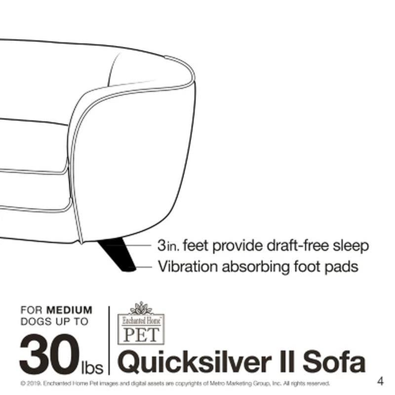 Enchanted Home Pet Quicksilver II Pet Sofa, for Pets up to 30 Lbs.