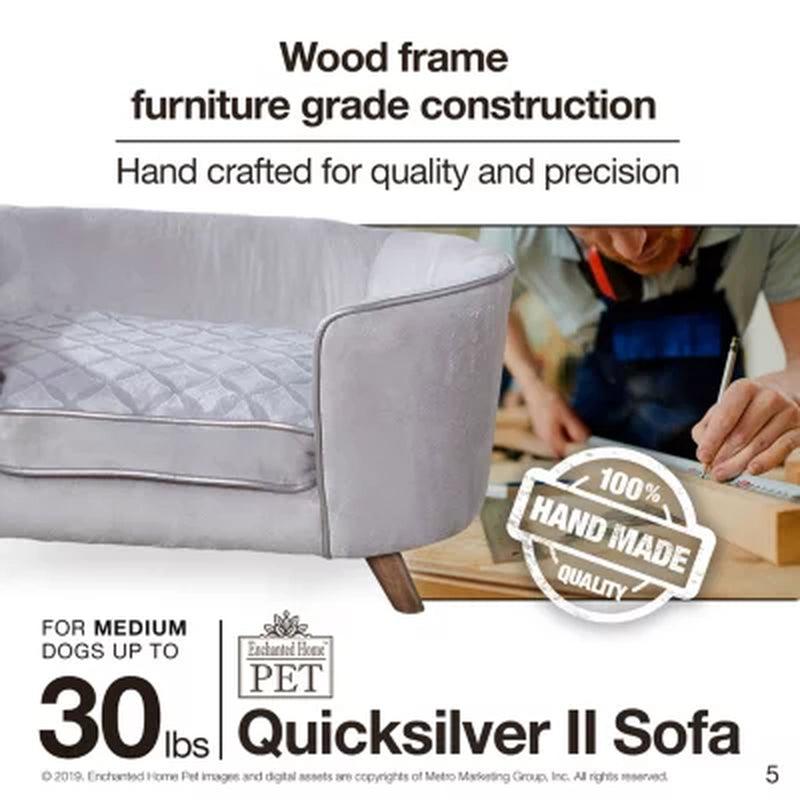 Enchanted Home Pet Quicksilver II Pet Sofa, for Pets up to 30 Lbs.